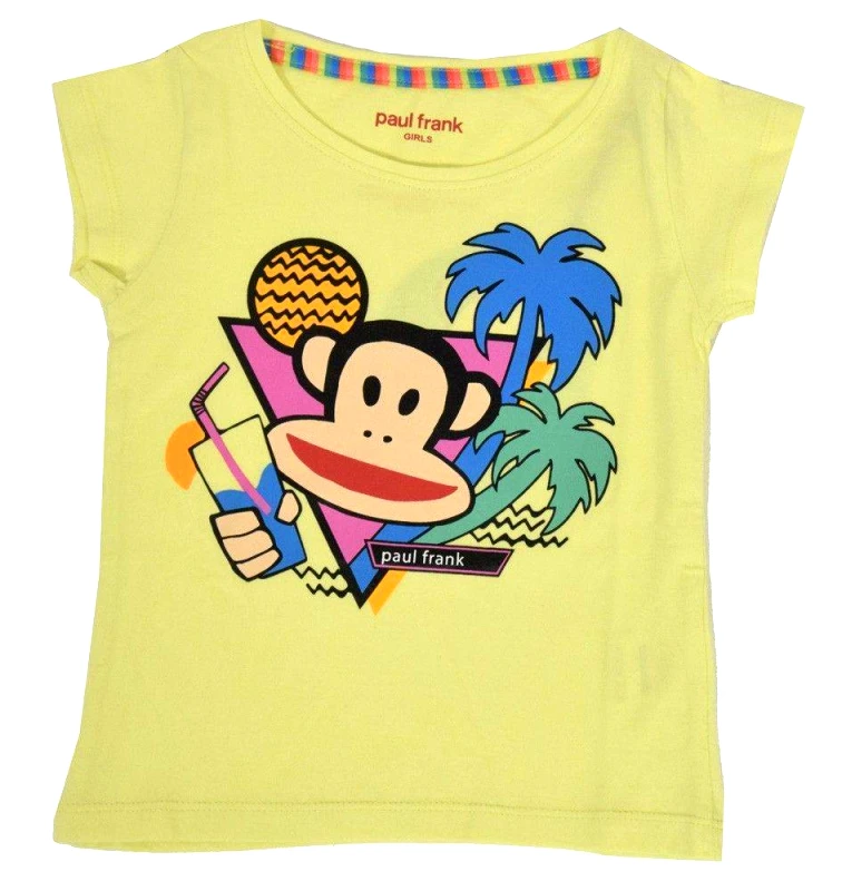 PAUL FRANK T-SHIRT PAUL FRANK DRINK ΚΙΤΡΙΝΟ (128ΕΚ.)-(7-8 ΕΤΩΝ)