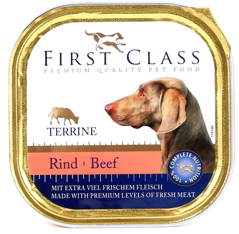 FIRST CLASS ΚΟΝΣΕΡΒΑ ΣΚΥΛΟΥ FIRST CLASS ΒΟΔΙΝΟ 300GR