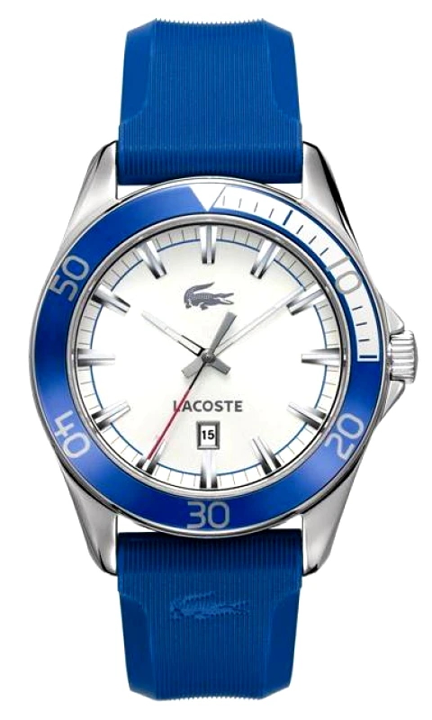 LACOSTE ΑΝΔΡΙΚΟ ΡΟΛΟΙ LACOSTE SPORT NAVIGATOR BLUE RUBBER STRAP