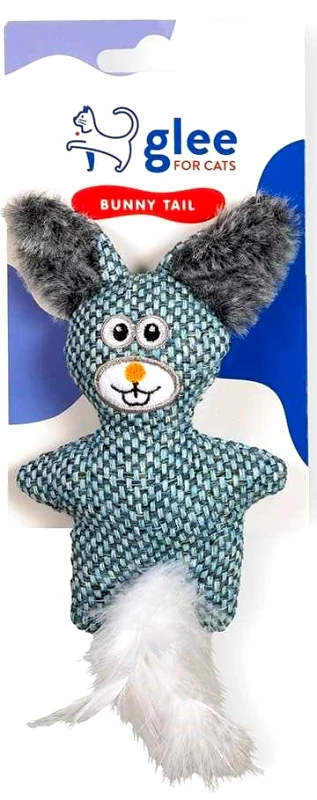GLEE ΠΑΙΧΝΙΔΙ ΓΑΤΑΣ GLEE BUNNY FEATHER TAIL ΜΠΛΕ