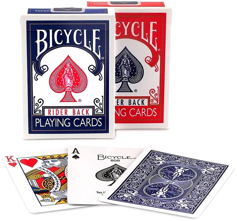 BICYCLE ΤΡΑΠΟΥΛΑ BICYCLE 807 CLASSIC TUCK RIDER BACK STANDARD INDEX ΜΠΛΕ