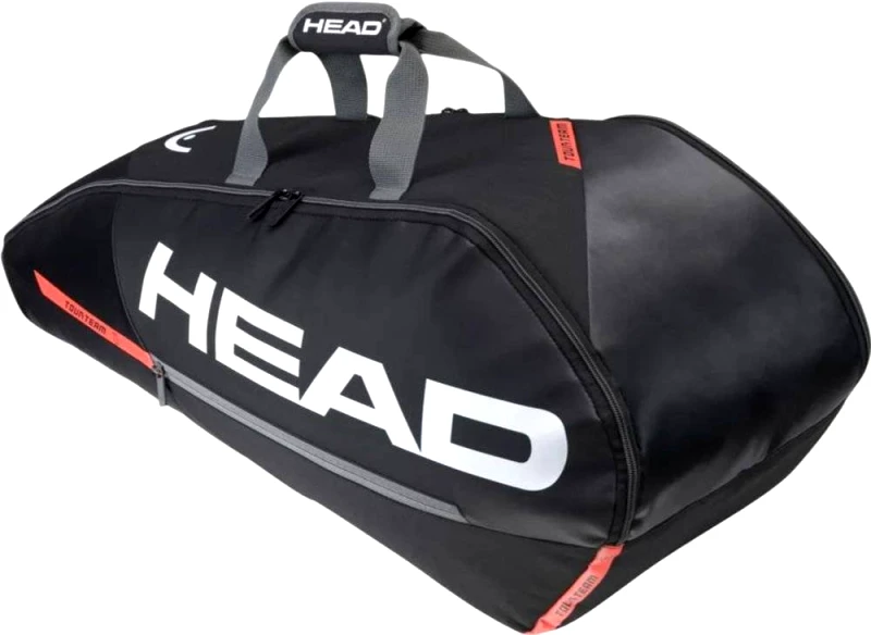 HEAD ΤΣΑΝΤΑ HEAD TOUR 6R TENNIS BAG ΜΑΥΡΗ/ΠΟΡΤΟΚΑΛΙ