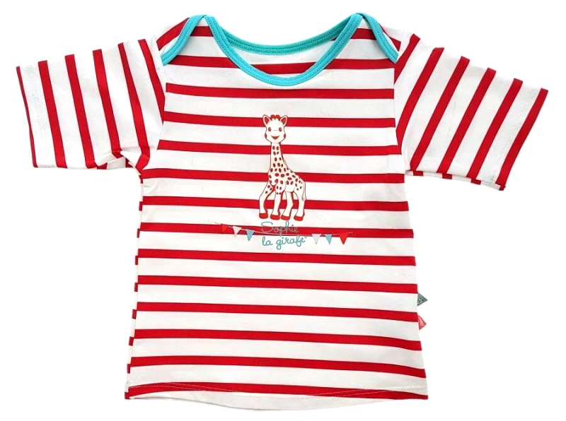 MAYOPARASOL ΜΠΛΟΥΖΑ MAYOPARASOL ΜΕ UV ΠΡΟΣΤΑΣΙΑ SOPHIE LA GIRAFE SAINT MALO ΛΕΥΚΟ/ΚΟΚΚΙΝΟ (24 ΜΗΝΩΝ - 86 ΕΚ)