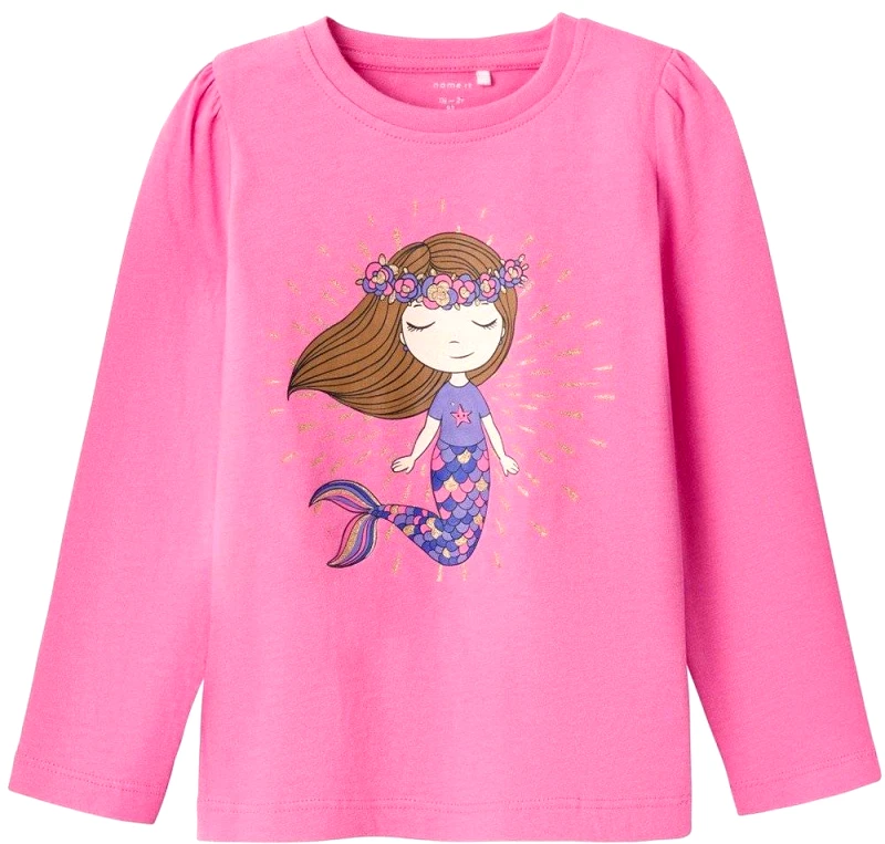 NAME IT ΜΠΛΟΥΖΑ ΜΑΚΡΥΜΑΝΙΚΗ NAME IT 13219821 NMFLARA ΡΟΖ(92 CM)-(2 ΕΤΩΝ)