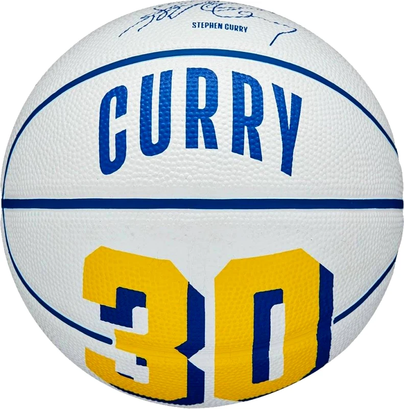 WILSON ΜΠΑΛΑ WILSON NBA PLAYER ICON MINI BASKETBALL CURRY ΛΕΥΚΗ (3)