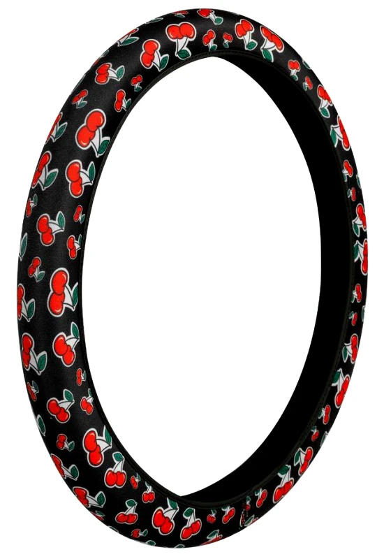 LAMPA ΚΑΛΥΜΜΑ ΤΙΜΟΝΙΟΥ SKIN-COVER CHERRY-CILIEGE(ΚΕΡΑΣΙΑ) 35/37CM(S) ΜΑΥΡΟ ΕΛΑΣΤΙΚΟ ΠΟΛΥΕΣΤΕΡΙΚΟ