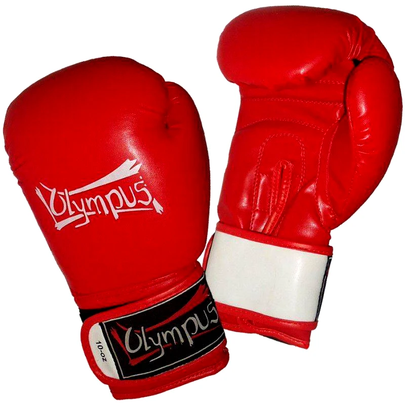 OLYMPUS SPORT ΓΑΝΤΙΑ ΒΟΧ OLYMPUS AIBA STYLE ΚΟΚΚΙΝΑ (10 ΟΖ)