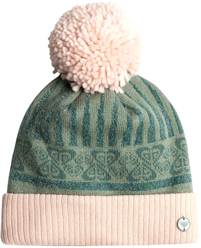 ROXY ΠΑΙΔΙΚΟΣ ΣΚΟΥΦΟΣ ROXY FROZEY GIRL BEANIE ΠΡΑΣΙΝΟ/ΡΟΖ
