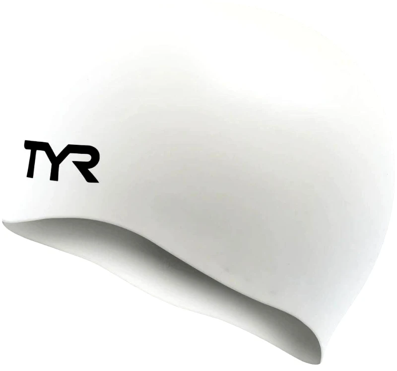 TYR ΣΚΟΥΦΑΚΙ TYR WRINKLE-FREE SILICONE ADULT SWIM CAP ΛΕΥΚΟ
