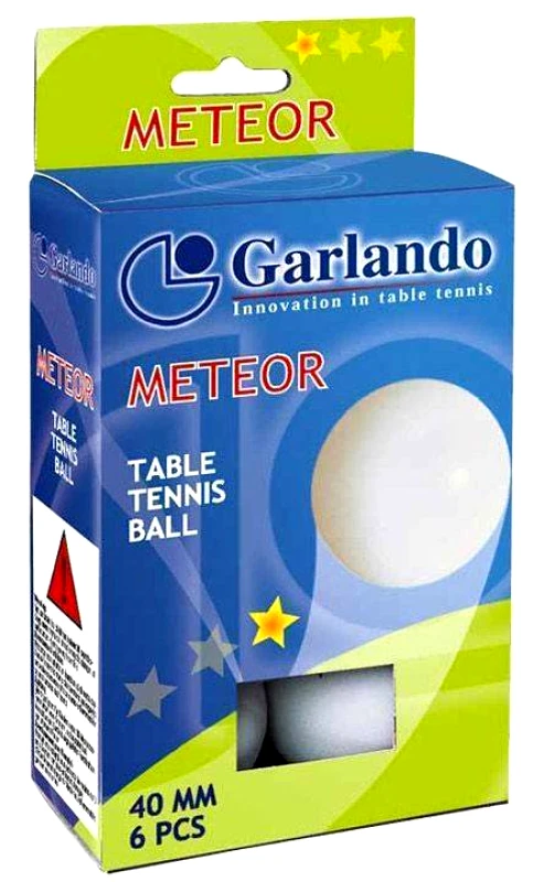 GARLANDO ΜΠΑΛΑΚΙΑ PING PONG GARLANDO METEOR 1STAR (6 TMX)