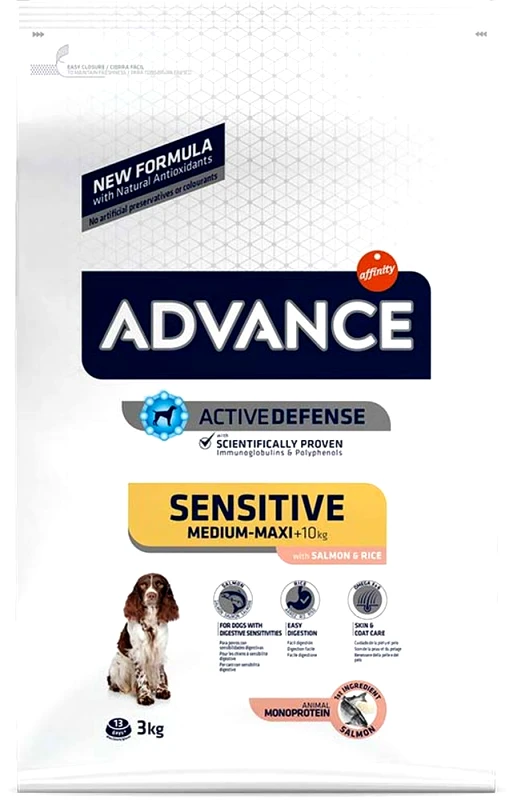 AFFINITY ΤΡΟΦΗ ADVANCE SENSITIVE ΣΟΛΟΜΟΣ ΚΑΙ ΡΥΖΙ 12KG