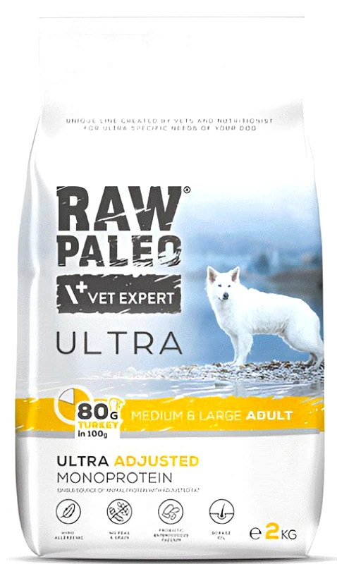 RAW PALEO ΤΡΟΦΗ ΣΚΥΛΟΥ RAW PALEO ULTRA ADULT MEDIUM LARGE ΓΑΛΟΠΟΥΛΑ (10KG)