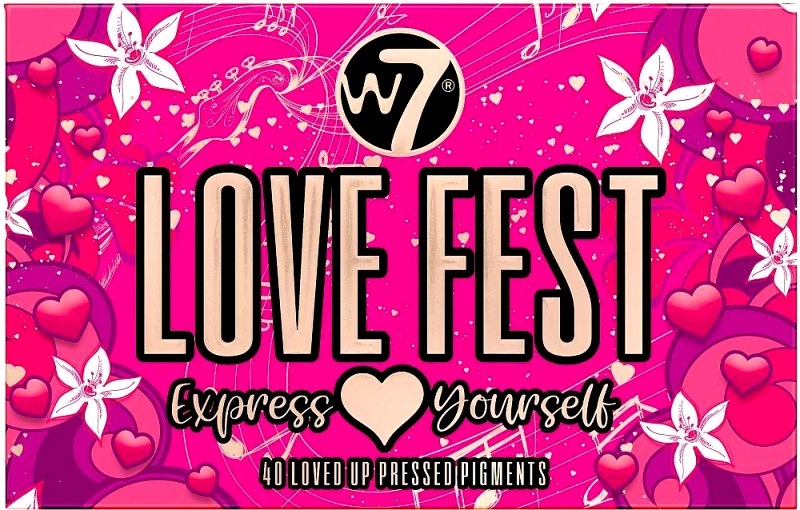 W7 ΠΑΛΕΤΑ ΣΚΙΩΝ W7 LOVE FEST PRESSED PIGMENT PALETTE (36GR)