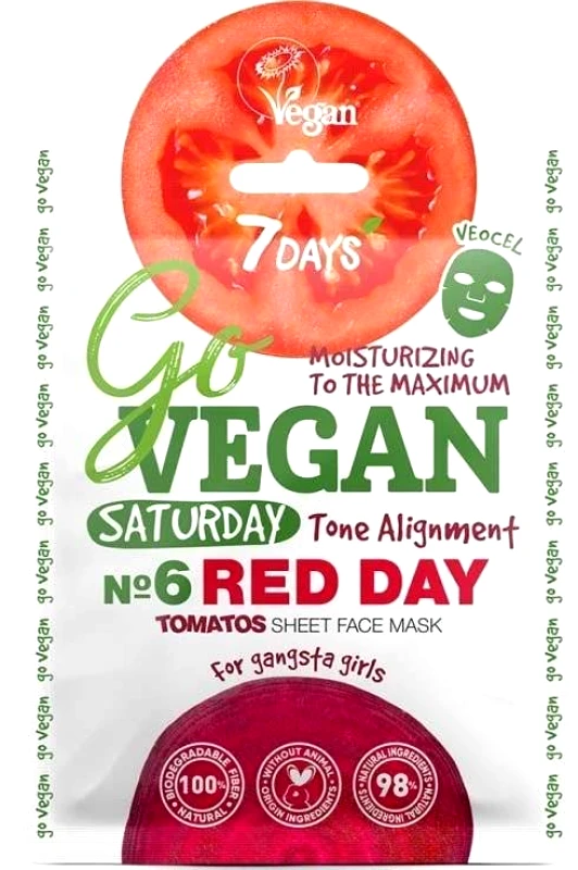 7DAYS ΜΑΣΚΑ ΠΡΟΣΩΠΟΥ 7DAYS GOVEGAN RED DAY MASK 25G