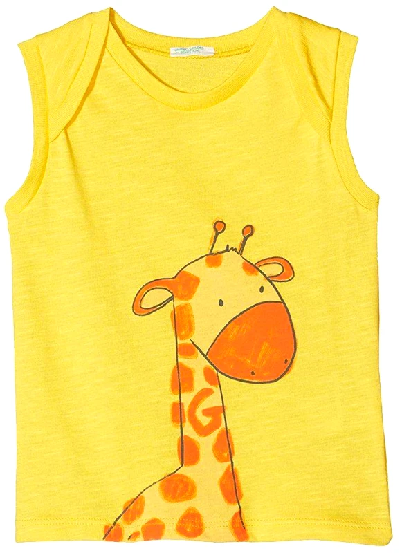 BENETTON ΑΜΑΝΙΚΟ T-SHIRT BENETTON JUNGLE BABY BOY ΚΙΤΡΙΝΟ (62 CM)-(3-6 ΜΗΝΩΝ)