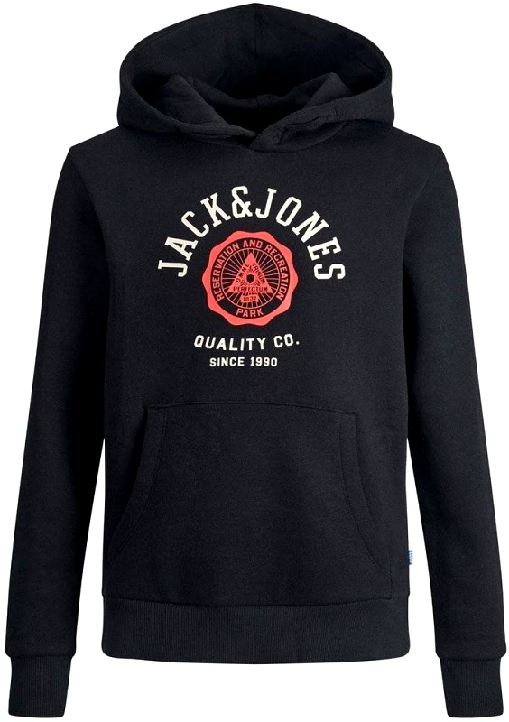 JACK - JONES HOODIE JACK - JONES 12212287 JJELOGO ΜΑΥΡΟ(152 CM)(12 ΕΤΩΝ)
