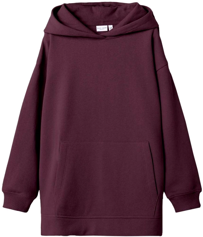 NAME IT HOODIE NAME IT 13206673 NKFVILU ΜΠΟΡΝΤΩ/ΣΚΟΥΡΟ ΜΩΒ (134-140 CM)-(9-10 ΕΤΩΝ)