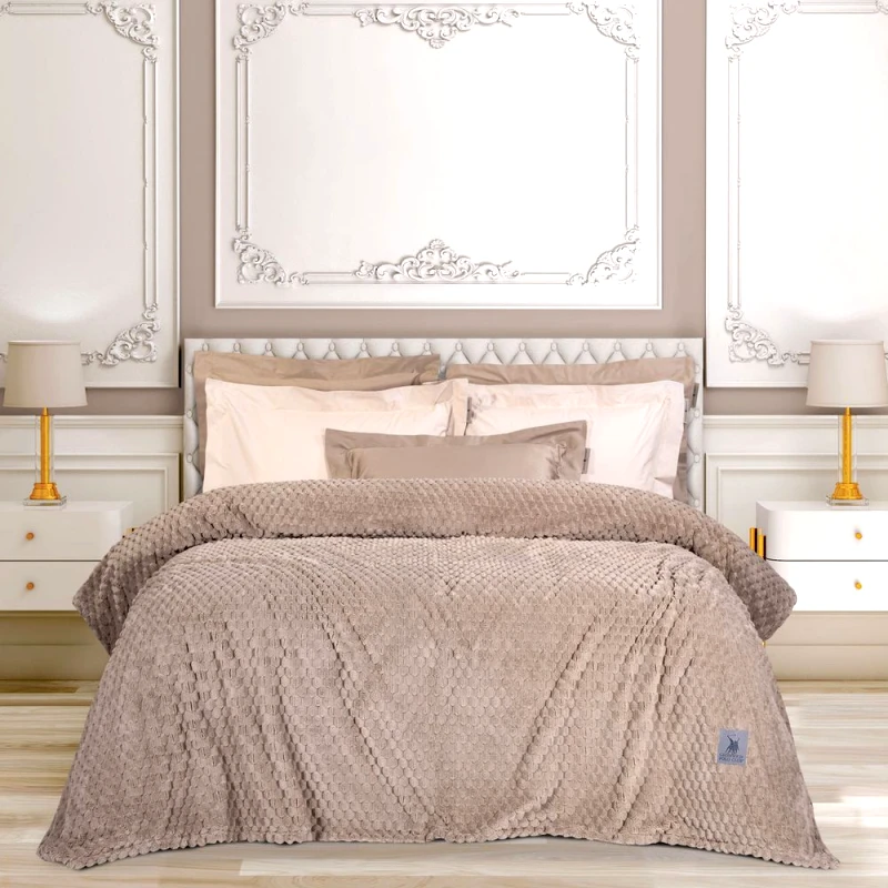 GREENWICH POLO CLUB ΚΟΥΒΕΡΤΑ ΥΠΕΡΔΙΠΛΗ GREENWICH POLO CLUB 3475 TAUPE (220X240CM)