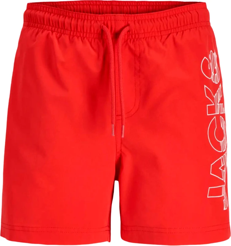JACK - JONES ΜΑΓΙΟ BOXER JACK - JONES JPSTMAUI WAVE LOGO 12291893 ΚΟΚΚΙΝΟ (140CM)-(10 ΕΤΩΝ)