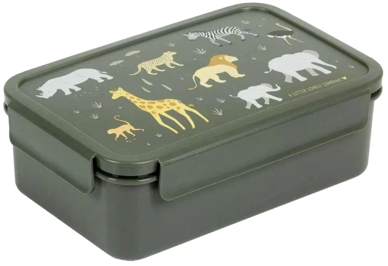A LITTLE LOVELY COMPANY ΔΟΧΕΙΟ ΦΑΓΗΤΟΥ A LITTLE LOVELY COMPANY BENTO LUNCH BOX: SAVANNA