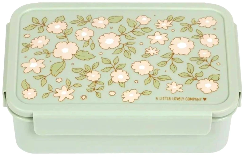 A LITTLE LOVELY COMPANY ΔΟΧΕΙΟ ΦΑΓΗΤΟΥ A LITTLE LOVELY COMPANY BENTO LUNCH BOX: BLOSSOMS-SAGE