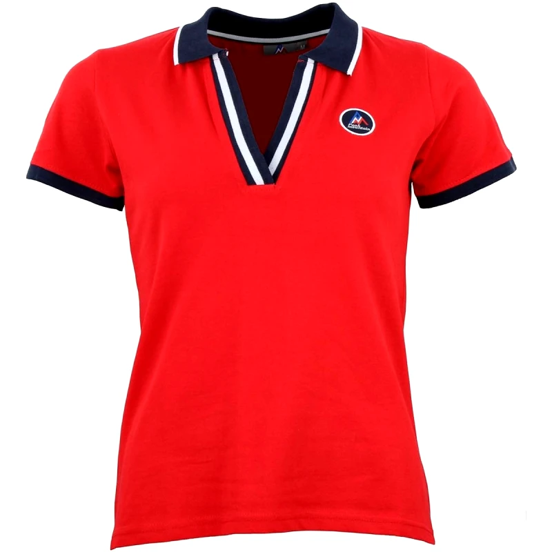 Peak Mountain Πόλο με κοντά μανίκια Peak Mountain Polo manches courtes femme ASFALTE