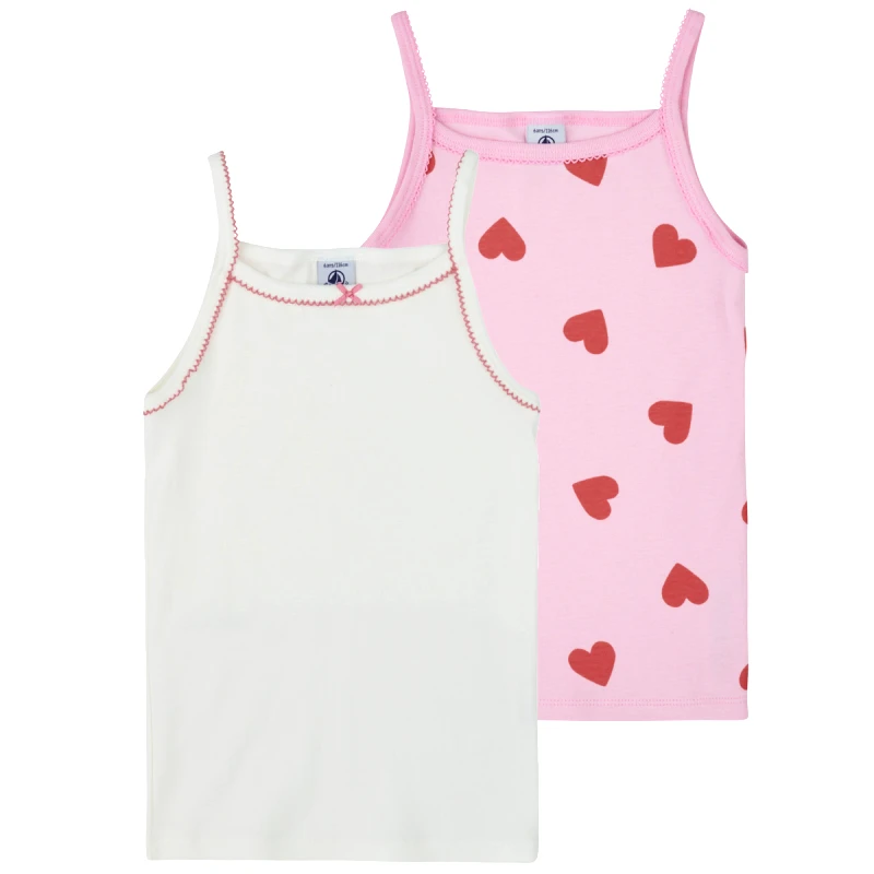 Petit Bateau Αμάνικα/T-shirts χωρίς μανίκια Petit Bateau 2 CHEMISES BRETELLES
