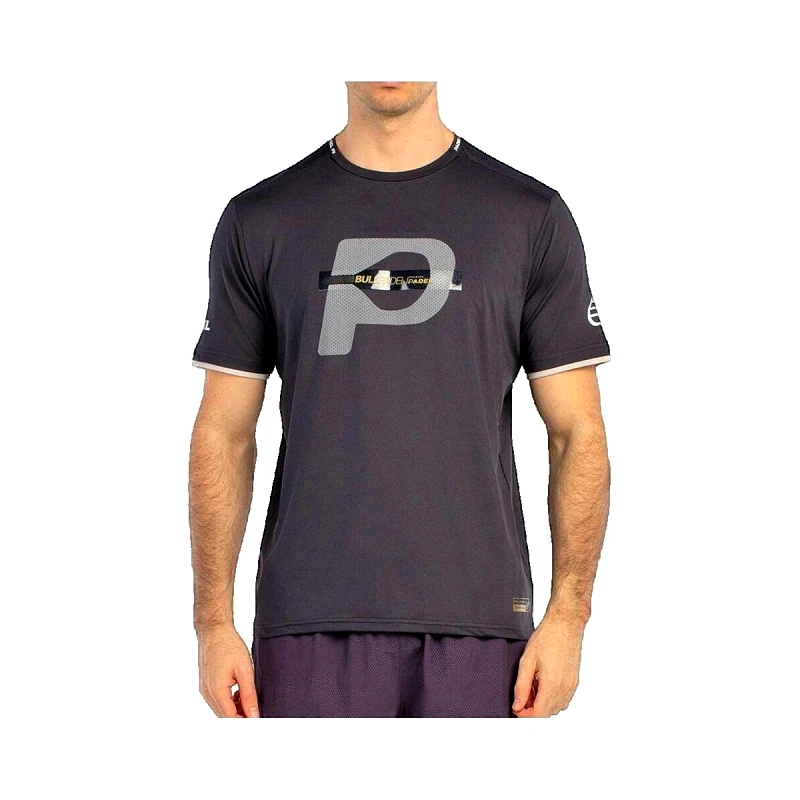 Bullpadel T-shirt με κοντά μανίκια Bullpadel T-shirt Premier Padel Bises Carbon