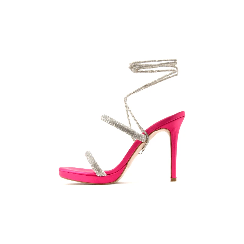 Kotris Σανδάλια με τακούνι Kotris SATIN HIGH HEEL SANDALS WOMEN