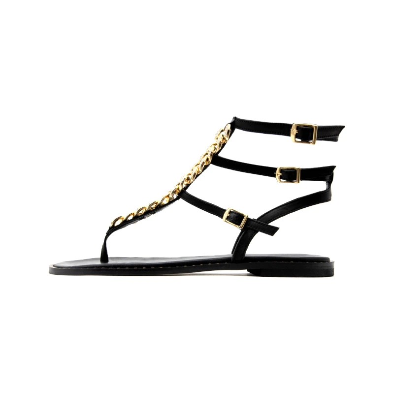 Kotris Σανδάλια χωρίς τακούνι Kotris LEATHER FLAT SANDALS WOMEN