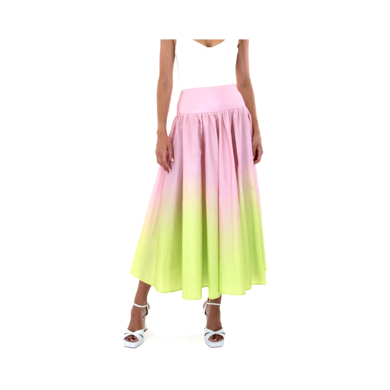 Forever Unique Μακρυές φούστες Forever Unique TAFFETA OMBRE DROP MIDI SKIRT WOMEN