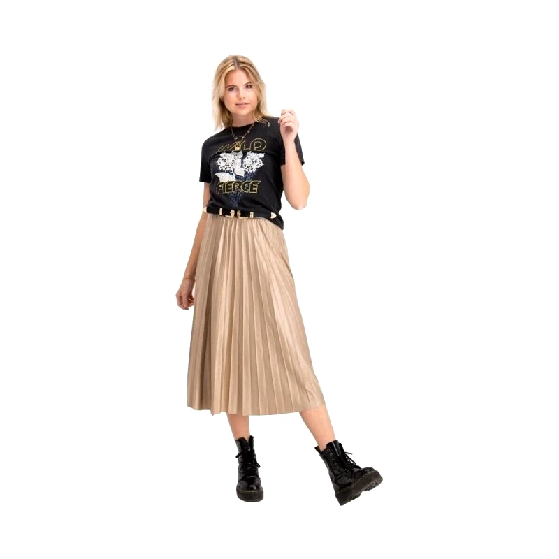 Vila Μίντι φούστες Vila Nitban Midi Skirt - Sand Shell