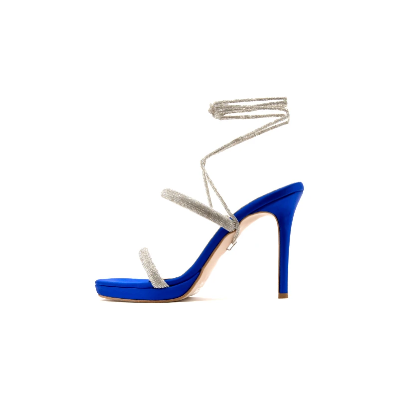 Kotris Σανδάλια με τακούνι Kotris SATIN HIGH HEEL SANDALS WOMEN