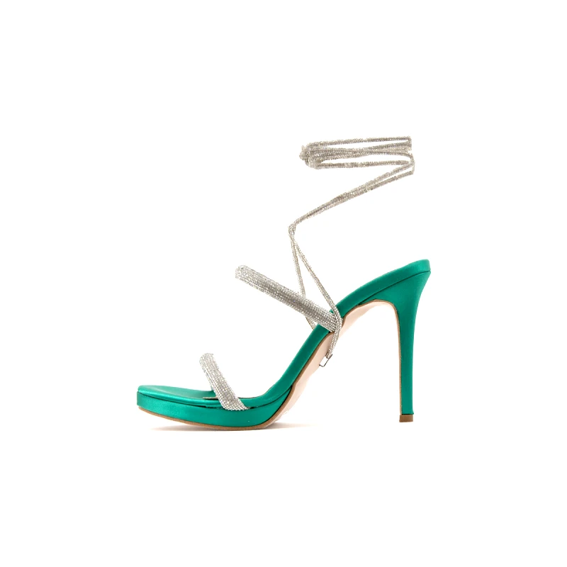 Kotris Σανδάλια με τακούνι Kotris SATIN HIGH HEEL SANDALS WOMEN