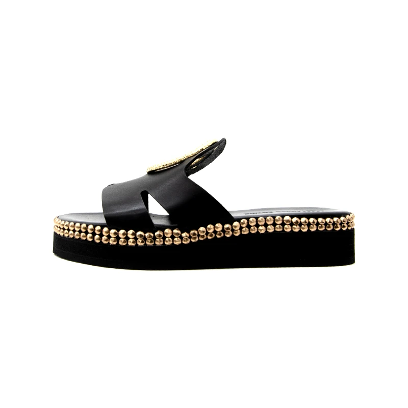 Kotris Σανδάλια με πλατφόρμα Kotris LEATHER FLATFORM SANDALS WOMEN