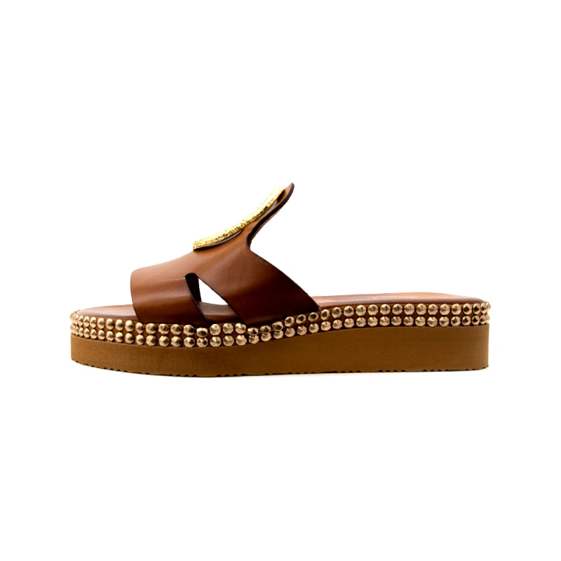 Kotris Σανδάλια με πλατφόρμα Kotris LEATHER FLATFORM SANDALS WOMEN