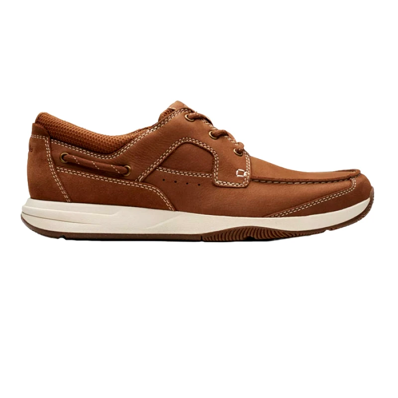 Clarks CLARKS SAILVIEW LACE LIGHT TAN NUB 26176971