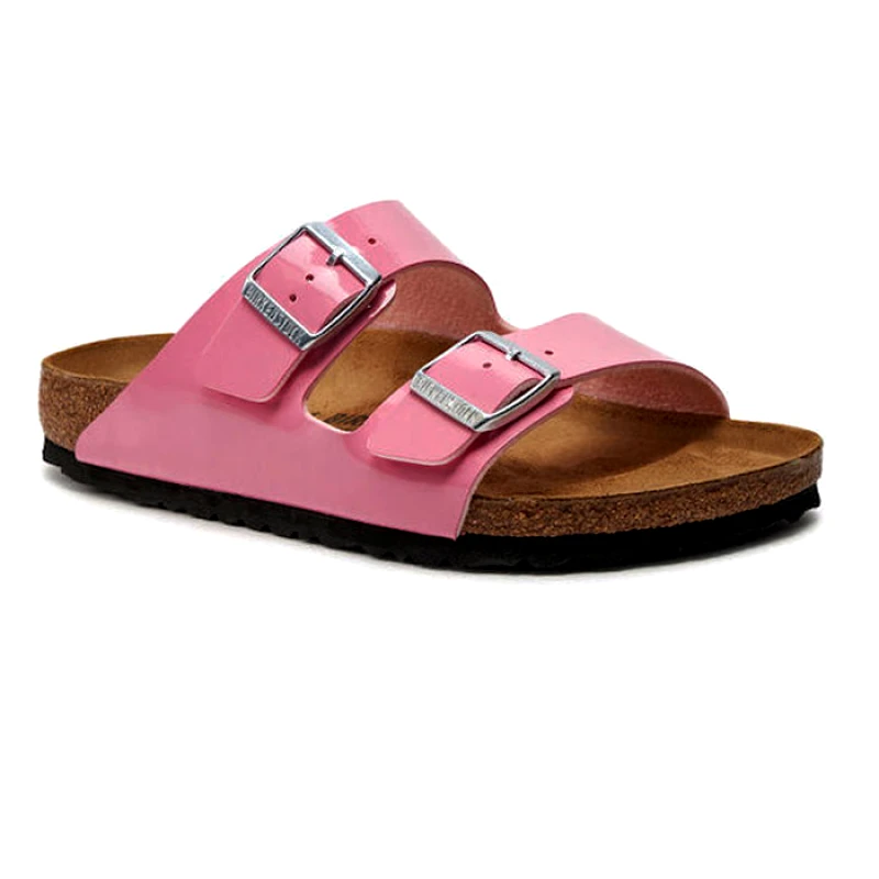 Birkenstock BIRKENSTOCK 1026957 CLASSIC ARIZONA PATENT CANDY PINK