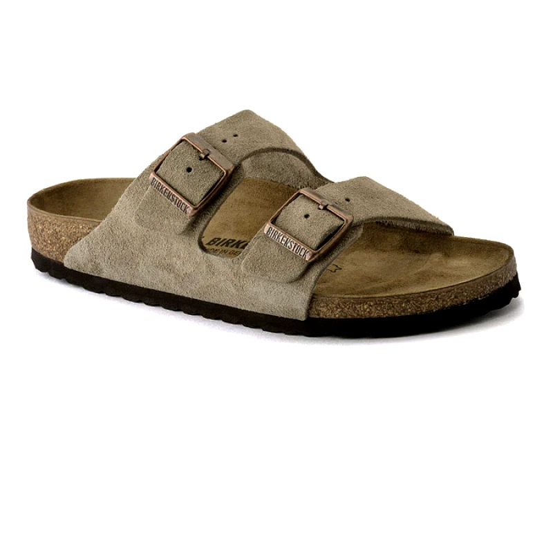 Birkenstock BIRKENSTOCK 51463 LEATHER ARIZONA LEVE TAUPE