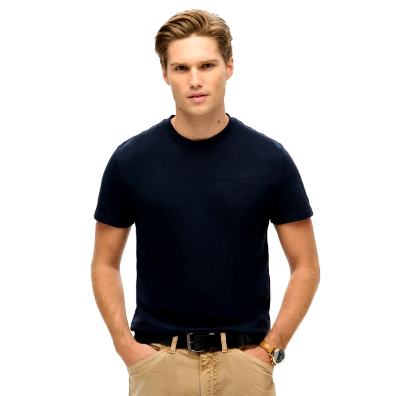 Superdry SUPERDRY M1011245M-98T ΜΠΛΟΥΖΑ D1 ESSENTIAL LOGO TEE ECLIPSE NAVY