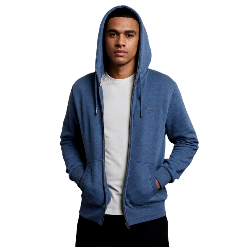 Superdry SUPERDRY M2014128A-2AY ΦΟΥΤΕΡ ΚΟΥΚΟΥΛΑ JEANS BLUE
