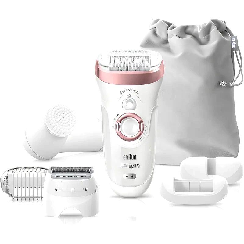 BRAUN Σετ Αποτρίχωσης BRAUN SES9/880 SILK EPIL 9 FACIAL BRUSH Λευκό