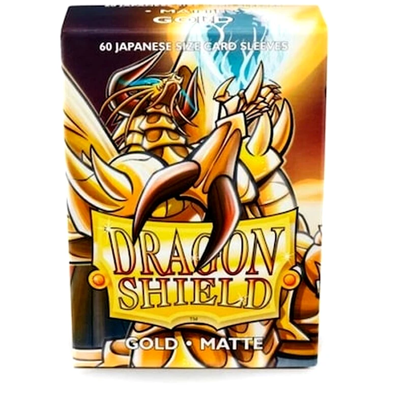 DRAGON SHIELD Ygo Dragon Shield Sleeves Japanese Small Size - Matte Gold (box Of 60)