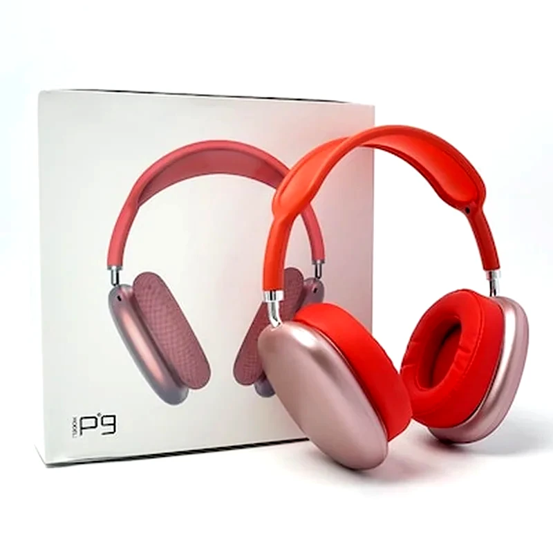 OEM OEM P9 Ασύρματα Ακουστικά Κεφαλής - Κόκκινα