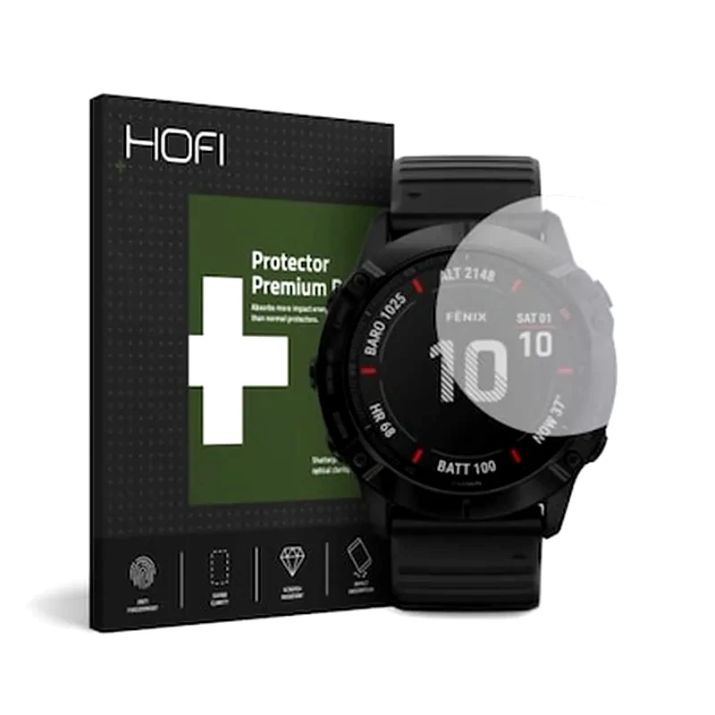 HOFI Προστασία Οθόνης Hofi Premium Tempered Glass Pro+ για Garmin Fenix 5/6/6 Pro