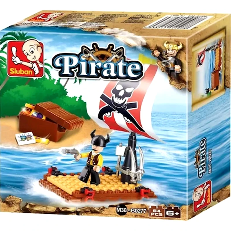 SLUBAN Sluban: Τουβλάκια Pirate Raft (b0277)