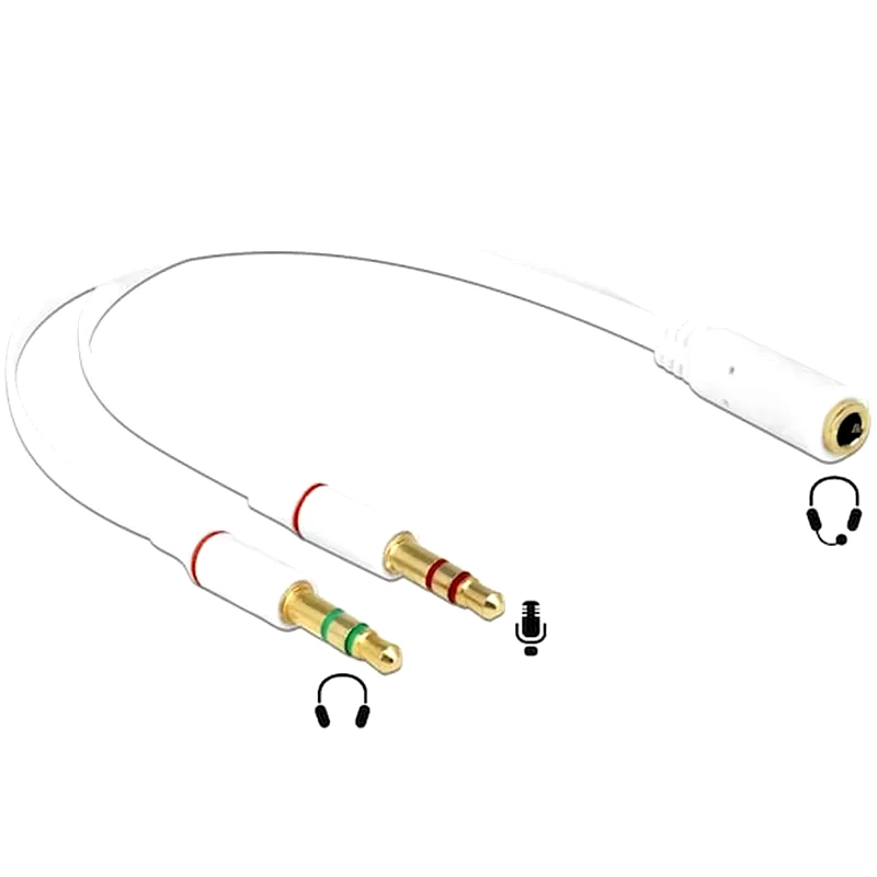 DELOCK Delock Adapter 3.5 Mm 4-pin Stereo Jack F To 2x3.5mm 4-pin Stereo Jack M (65585)