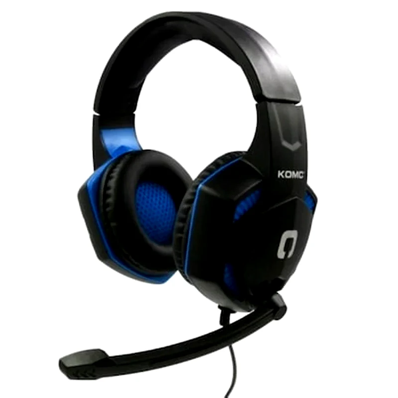 OEM Ακουστικά Stereo Komc Pc Series G302 Με Μικρόφωνο Και Διπλό Κονέκτορα 3.5 Mm Μαύρο