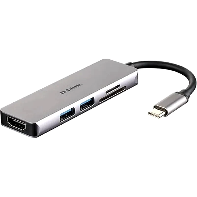 D-LINK D-link 5in1 Usb C Hub With Hdmi And Sd/microsd Card Reader (dub-m530)