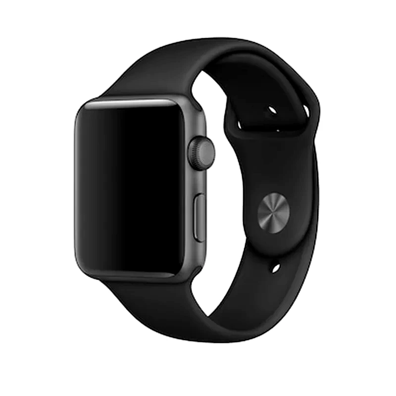 TECH-PROTECT Λουράκι Tech-Protect Smooth για Apple Watch 42/44/45mm - Μαύρο